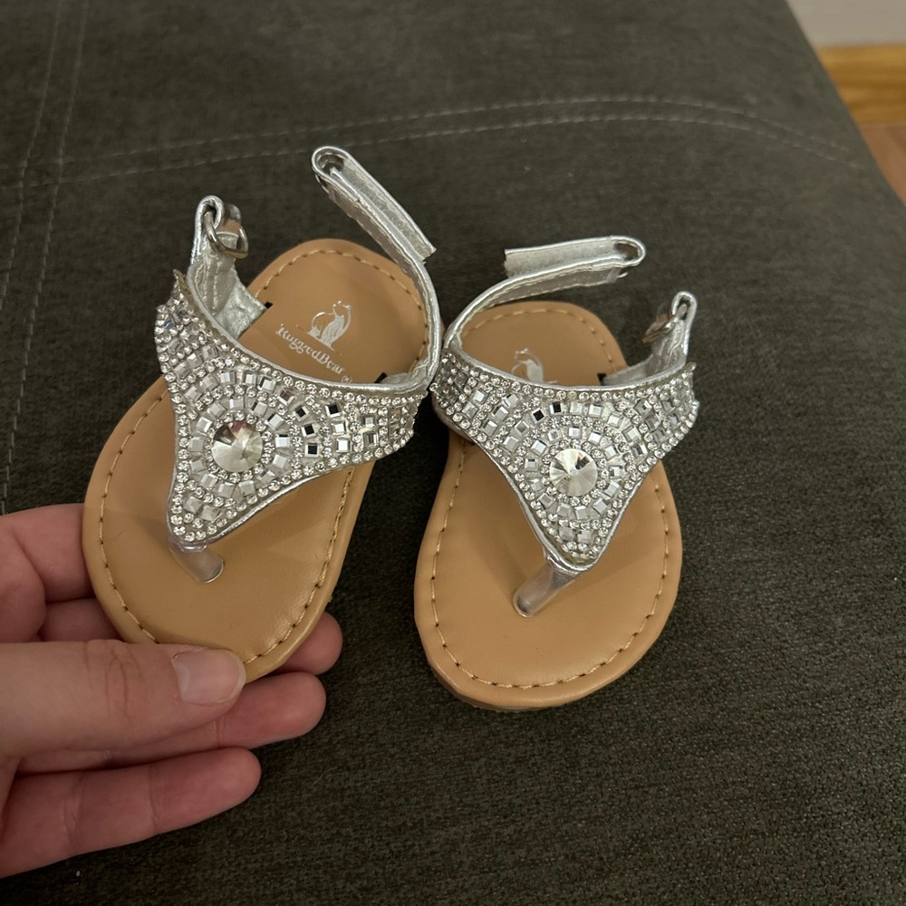 Rugged Bear Sequin Sandals